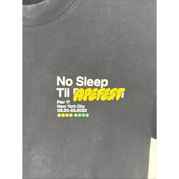 Bored Ape Yacht Club T-Shirt Acid Washed Distressed Black Men's S - Picture 8 of 13